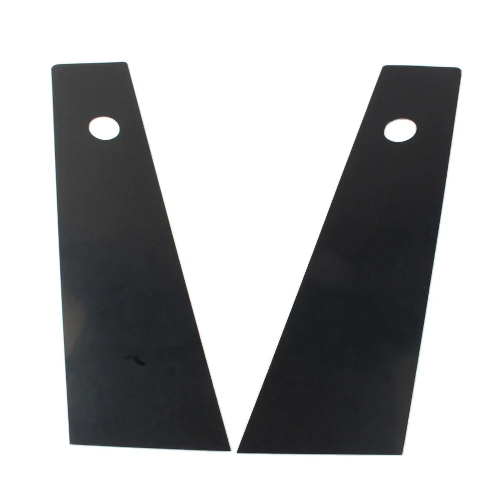 2X Bright Black Door Window Pillar Post Trims for Tesla Model Y (2020–2022)
