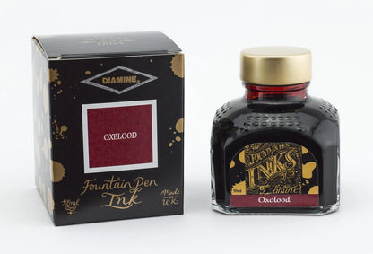 Diamine Oxblood Fountain Pen Ink Bottle 80ml (2.7 fl oz)