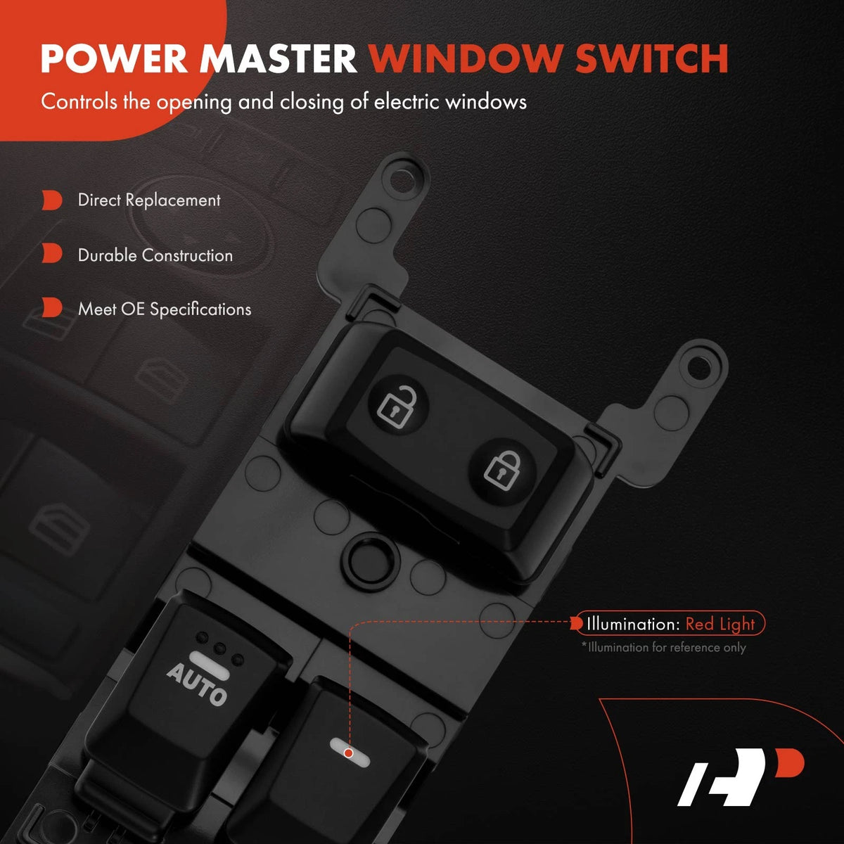 Front Left Power Window Switch for Kia Rio (2013–2016) 93570-1W046, 935701W046