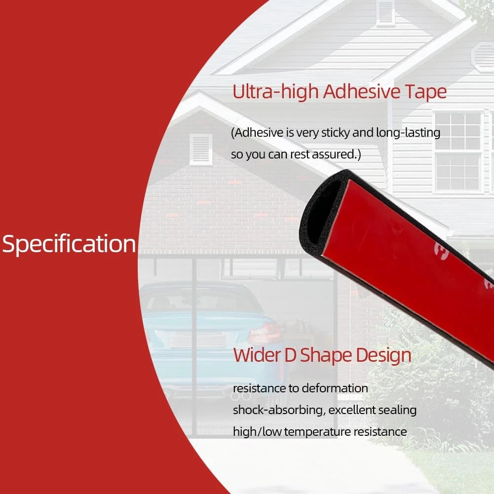 Foam Rubber Seal Strip for Aroilder (Self-Adhesive D Shape)