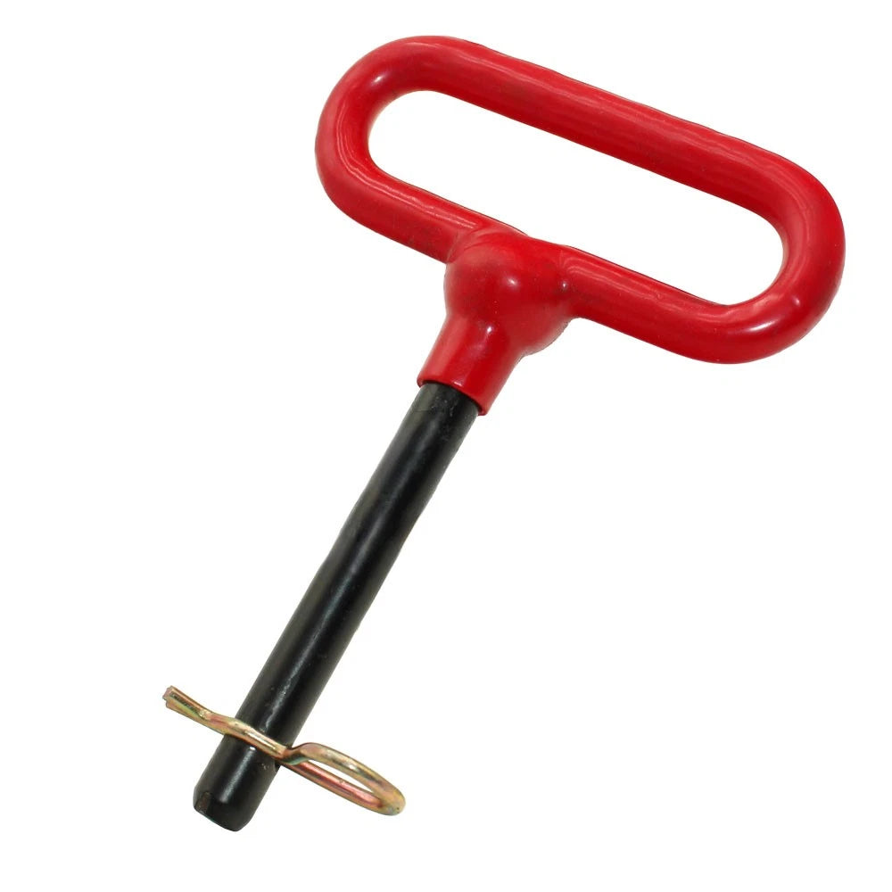 Red Handle Hitch Pin with Grip Clip for Universal Fit (No Specific Years)
