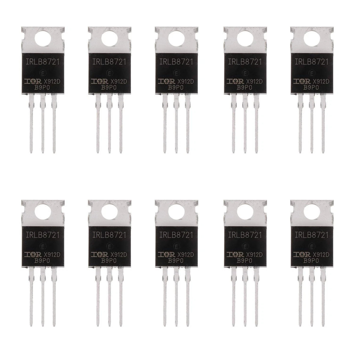 10X MOSFET Transistors IRLB8721PBF 30V 62A N-Channel for Automotive