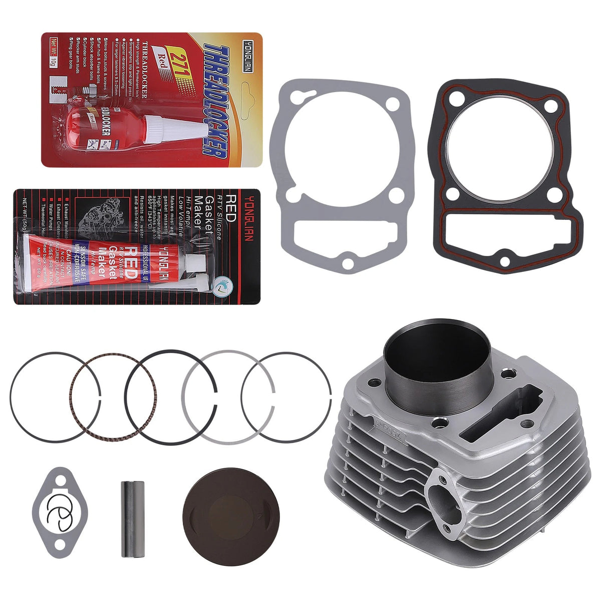Big Bore Cylinder Piston Gasket Kit for Honda CRF230F SL230 XR230 (5RY8WE)
