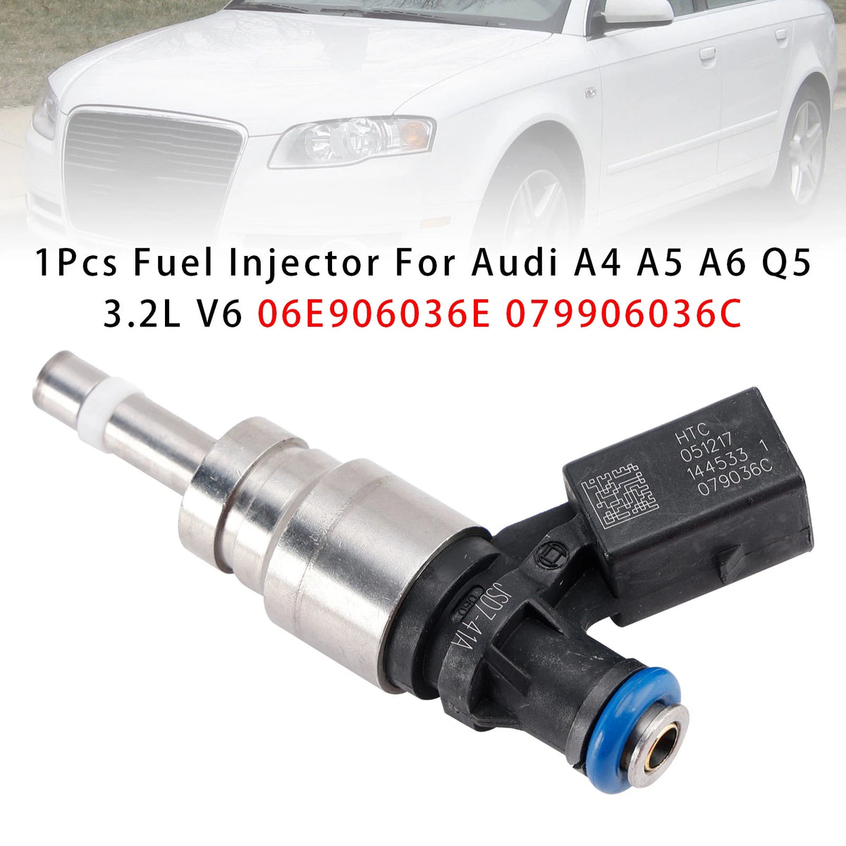 Fuel Injector for Audi A4 A5 A6 Q5 3.2L V6 (2006–2012) 06E906036E 079906036C