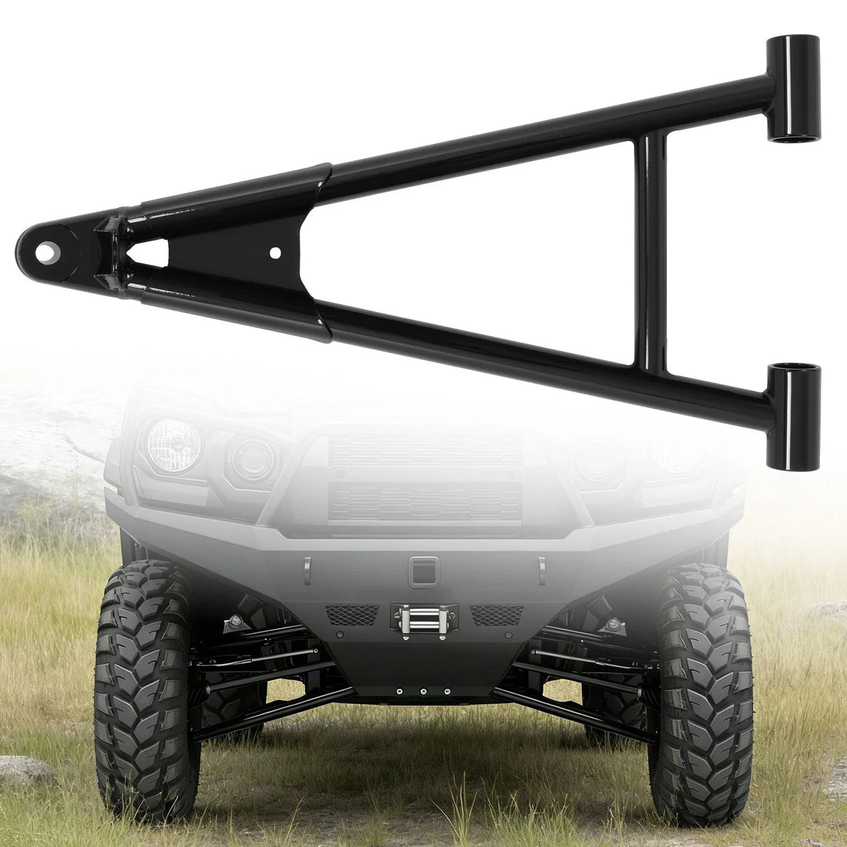 Set of 2 Black Front Lower A Arms for Kawasaki Mule Pro FXT FX FXR DXT (2015–2025)