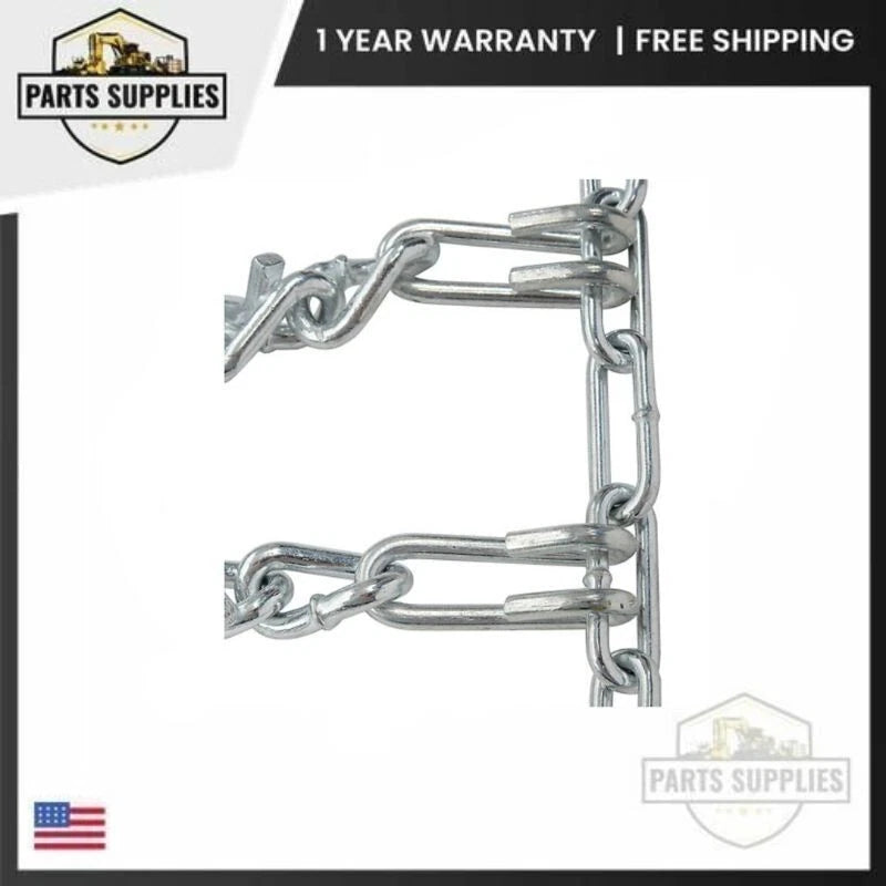 Set of 2 Tire Chains for John Deere MTD 18x9.5x8 18x8.5x10