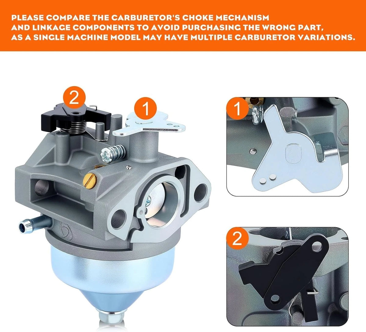 Carburetor for Honda HRX 217 (GCV 190) Lawn Mower