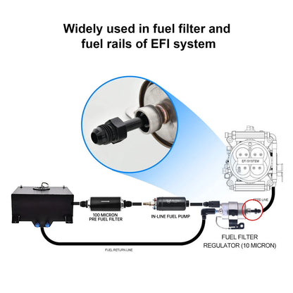 6AN Male to 5/16" SAE Quick Connector for Automotive Applications