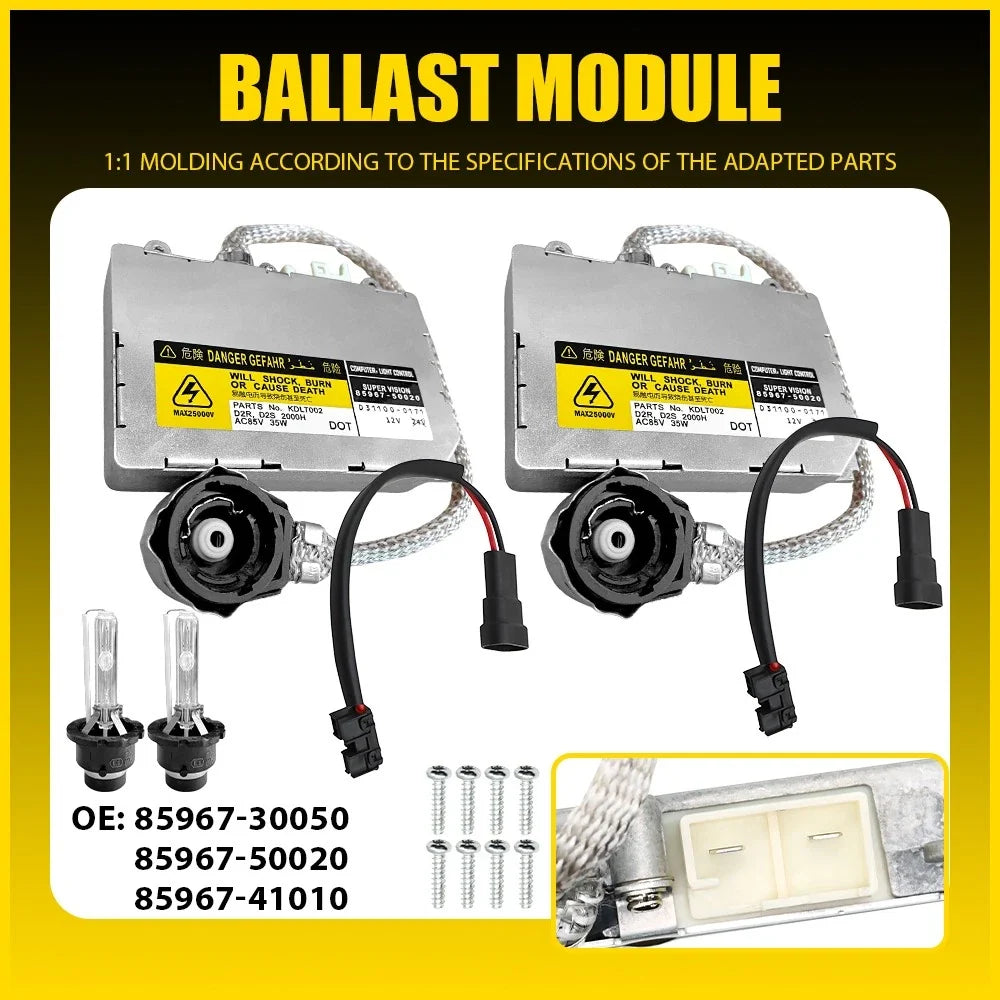 2X Xenon Ballast & D2S Bulb Control Unit Module for Lexus RX 330 350 400h (2004–2009)