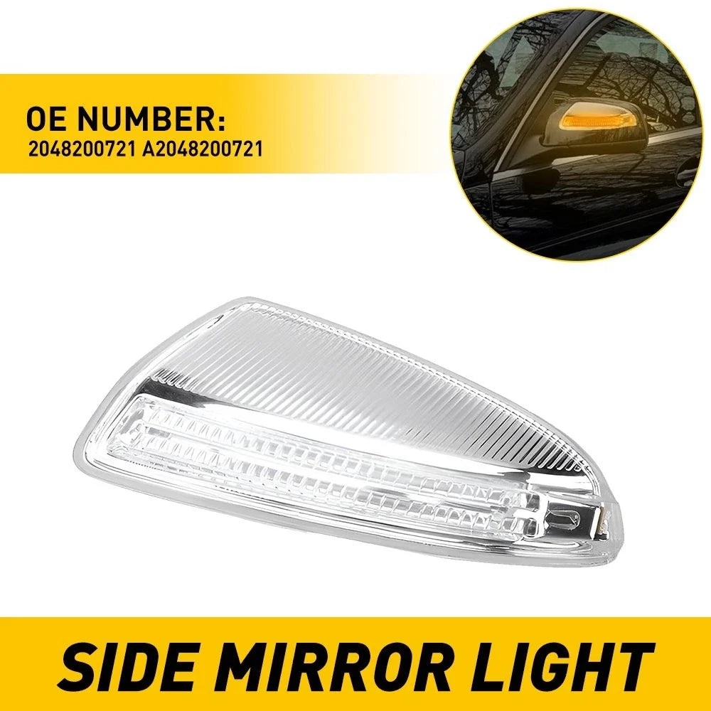 Left Side Mirror Turn Signal Yellow Light for Mercedes W204 C250 C300 C350 C63 (2008–2014)