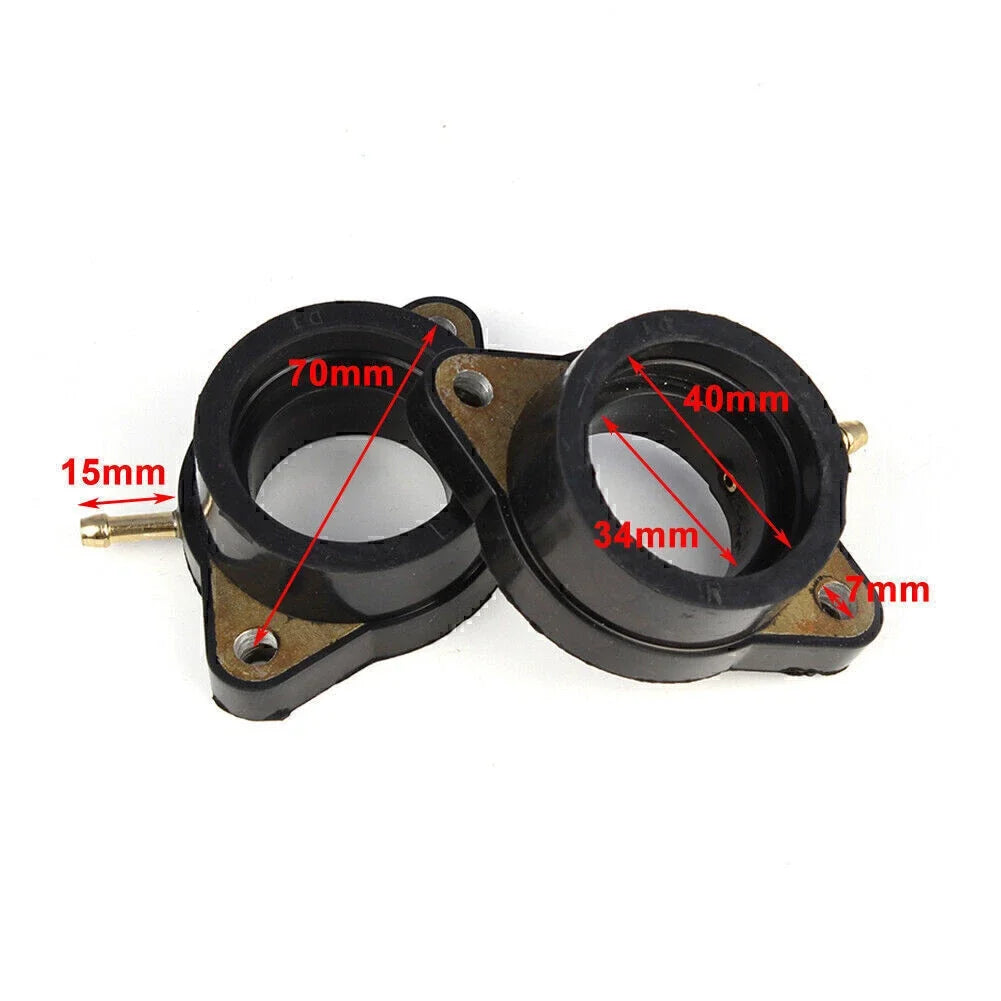 2pcs Carb Intake Manifold Boots Holder for Yamaha XS650 SE/SF (1980–1981)