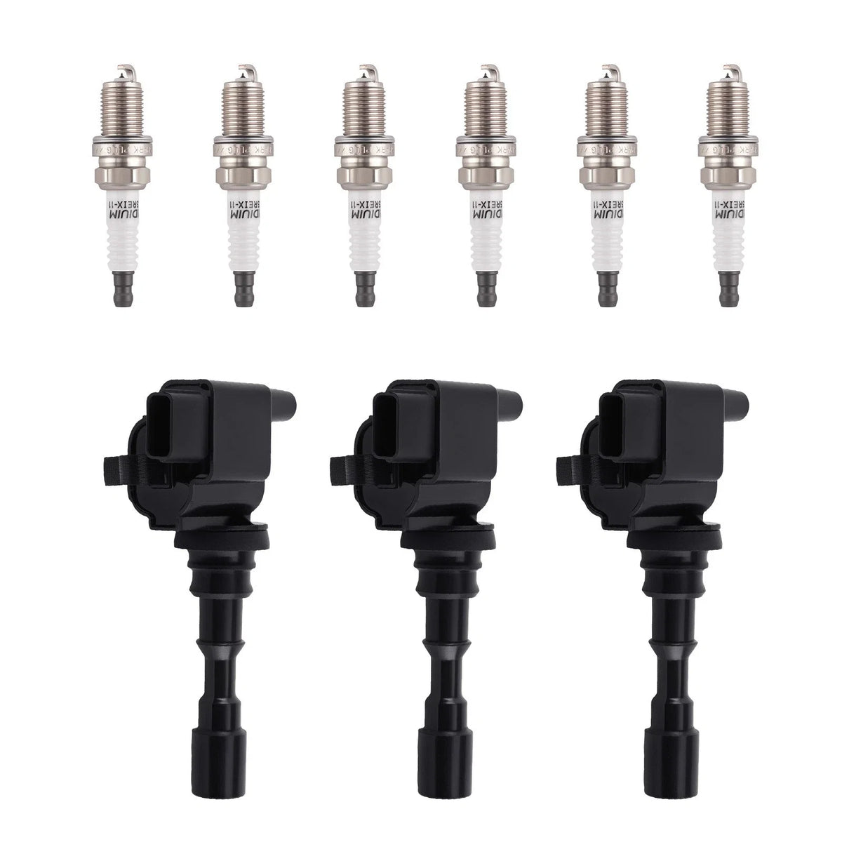 3X Ignition Coil + 6X Spark Plug Set for Kia Sedona (2002–2005) 2730039050