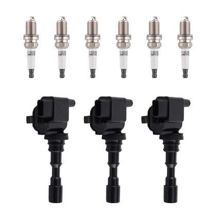 3X Ignition Coil + 6X Spark Plug Set for Kia Sedona (2002–2005) 2730039050