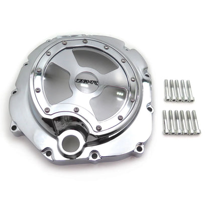 Clutch Cover for Kawasaki ZX14R ZZR1400 (2006–2014) Chrome See-Through