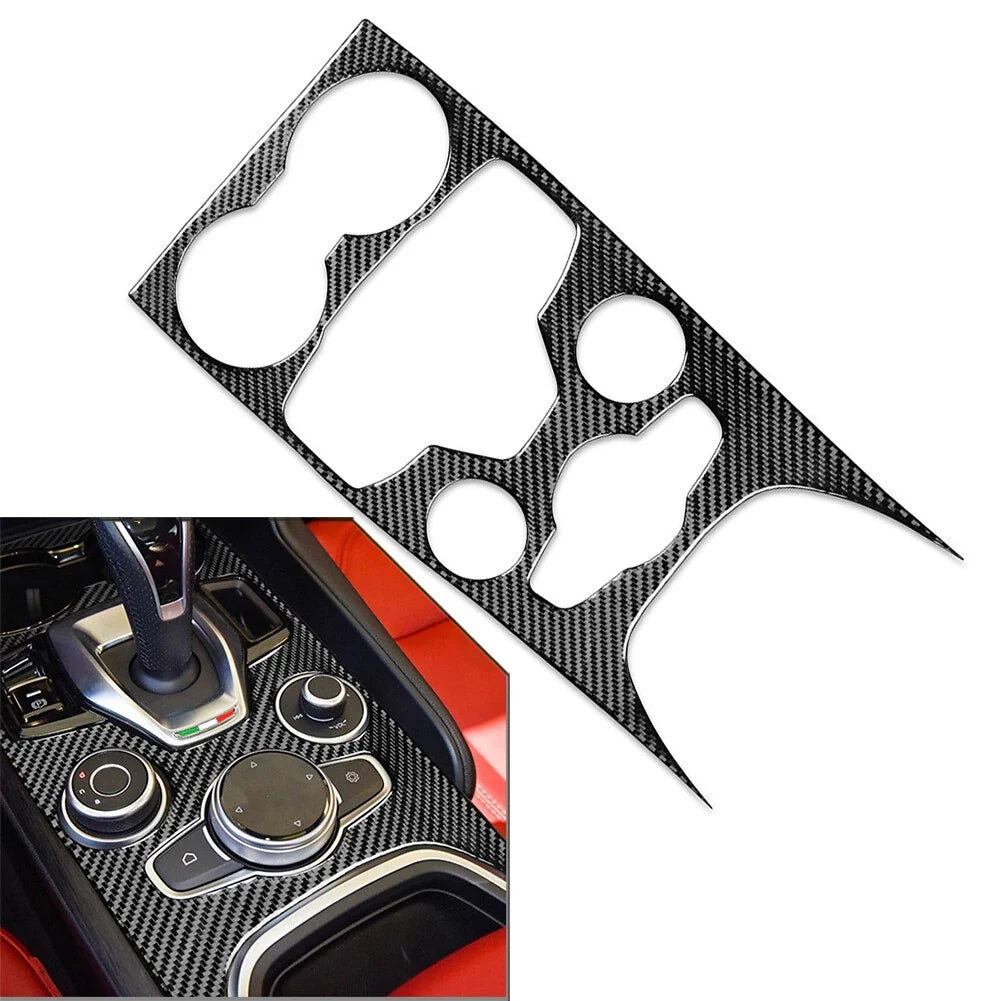 Center Console Gear Shift Box Panel Cover Trim for Alfa Romeo Giulia Stelvio (2017–2023)