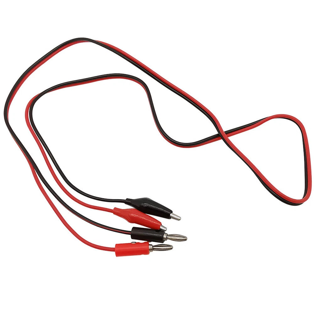 12pc Double Ended Crocodile Clip Electric Test Cable Connector
