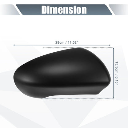 Right Side Mirror Cover Cap for Nissan Qashqai J10 (2007–2014) Matte Black