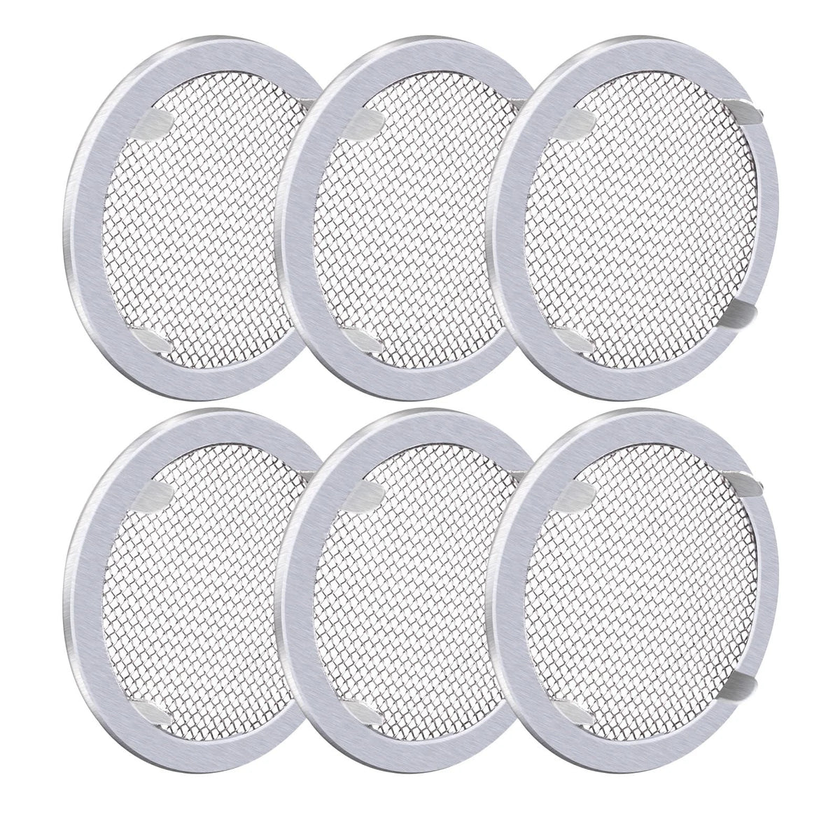 6-Pack Circular Screen Vent Cover for Various Applications (2-Inch Diameter)