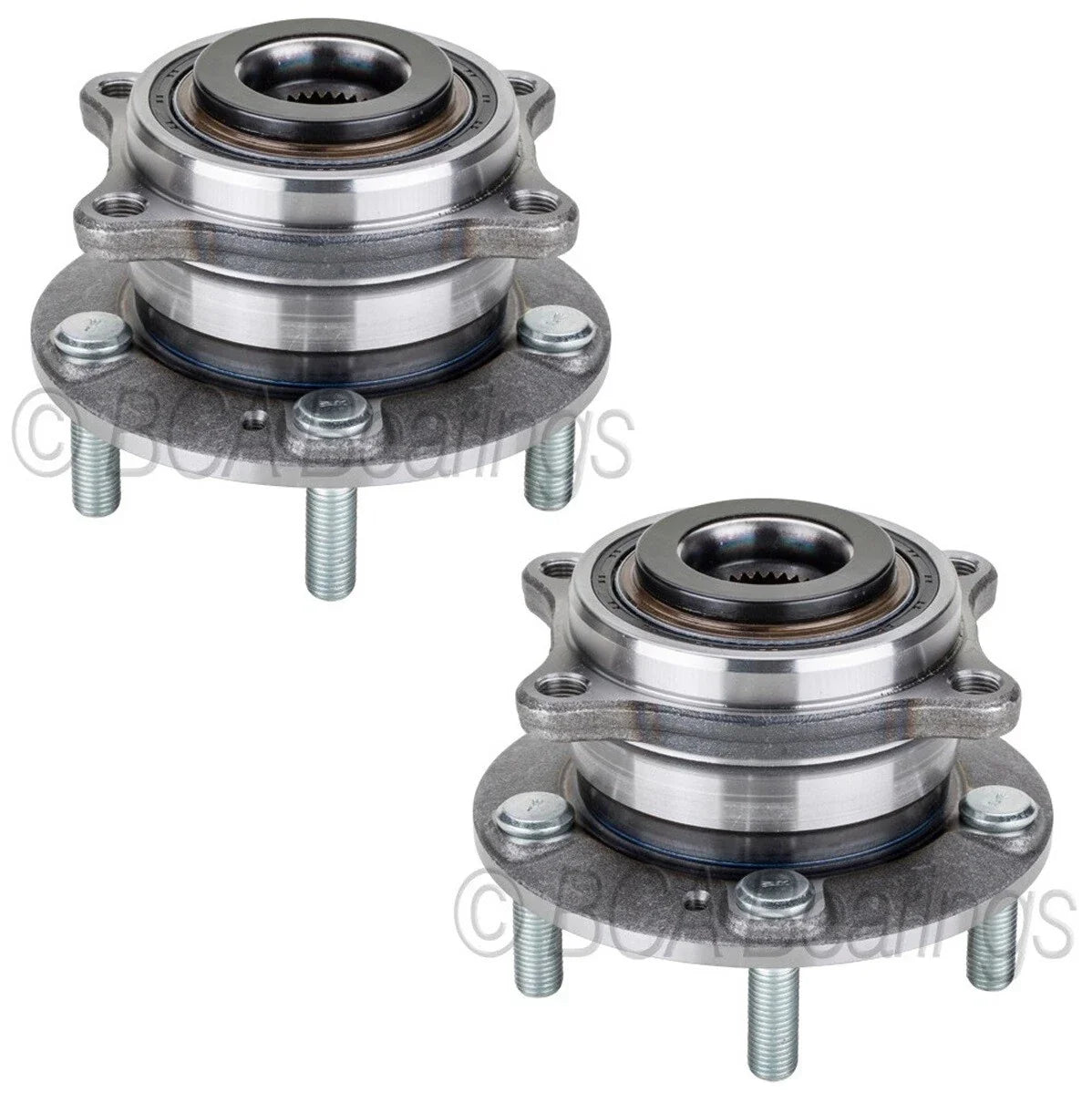 Set of 2 Rear Wheel Bearing and Hub Assemblies for Hyundai Kia AWD