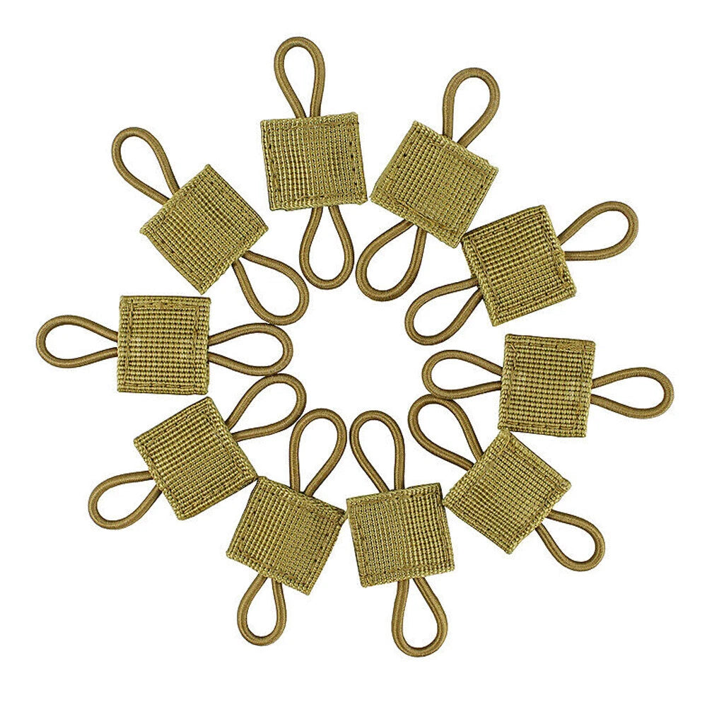 10x Elastic Molle PTT Retainer Ribbon Buckle for Tactical Backpack