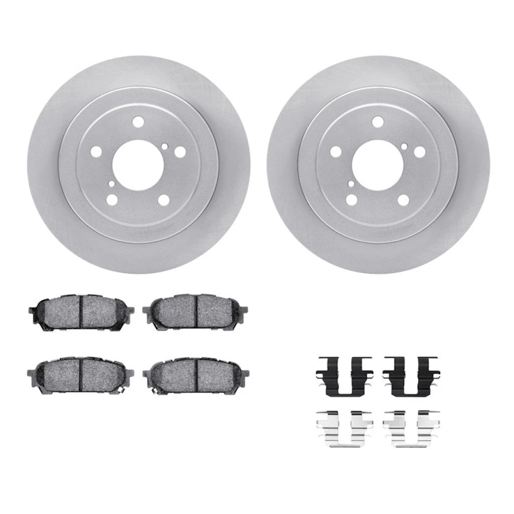 Brake Rotor Set with Pads for Subaru Impreza (2003–2007) ALX-PAU-DF-6512-13077-CLA1