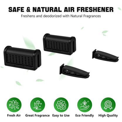 2X Clip On Air Freshener for Tesla Model 3 & Y (Long Last, Black Squash Scent)