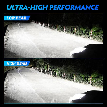 2X H13 H4 H7 9005/9006 LED Headlight Bulbs for Cars (200W 40000LM)