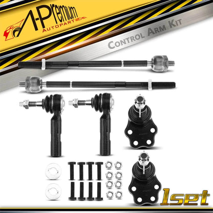 6x Inner Outer Front Lower Tie Rod Ball Joint for Dodge Durango Dakota (1998–2004)