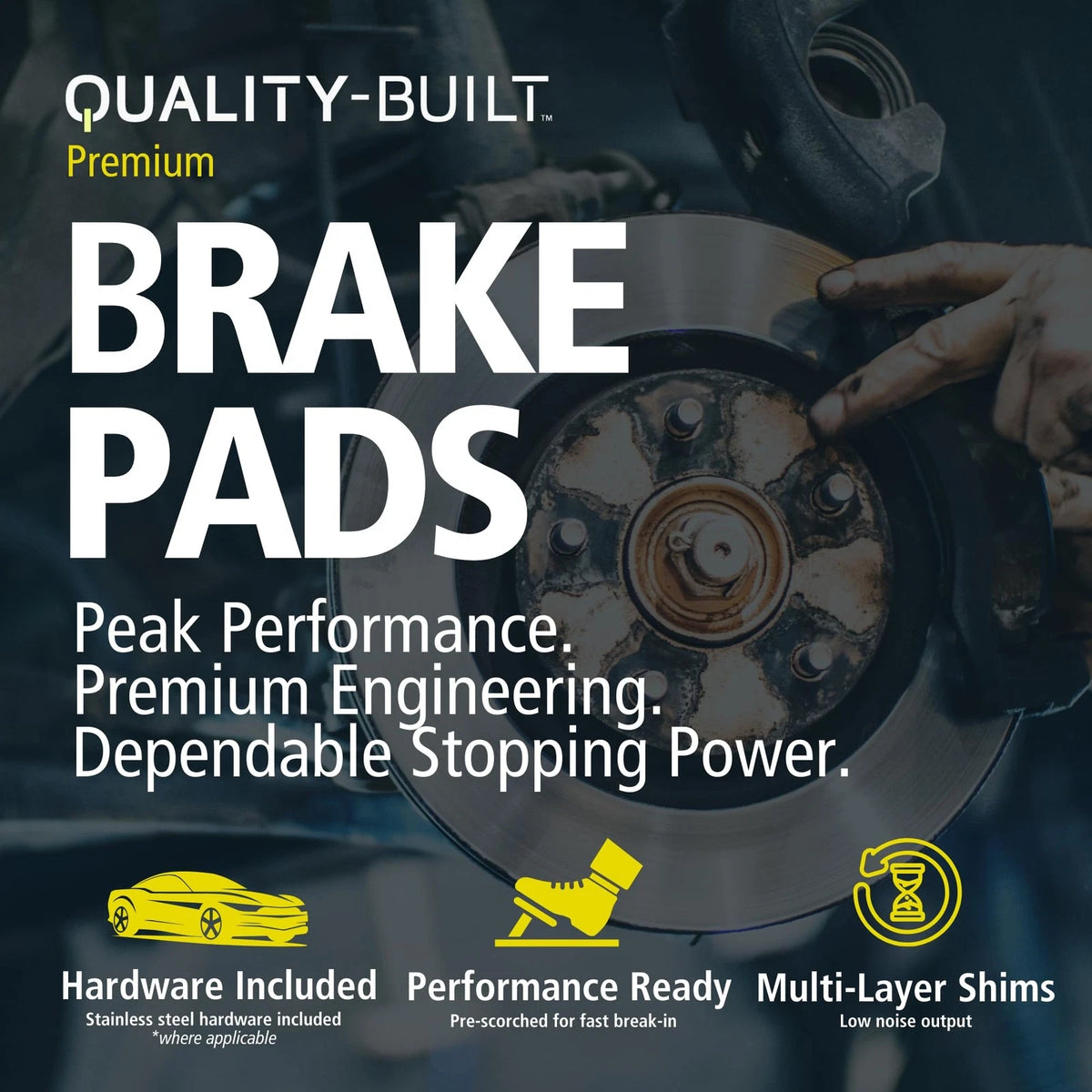 Premium Ceramic Brake Pads for Mercedes-Benz CLS450 E400 E450 (2018–2023)