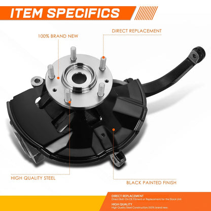 Front Right Loaded Knuckle Assembly for Ford Fusion Lincoln MKZ Mazda 6 (2006–2012)