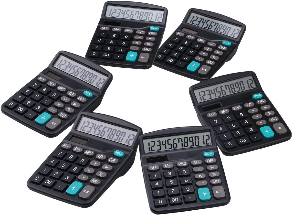 Desk Calculator with Big Buttons and Large Display for Office Use