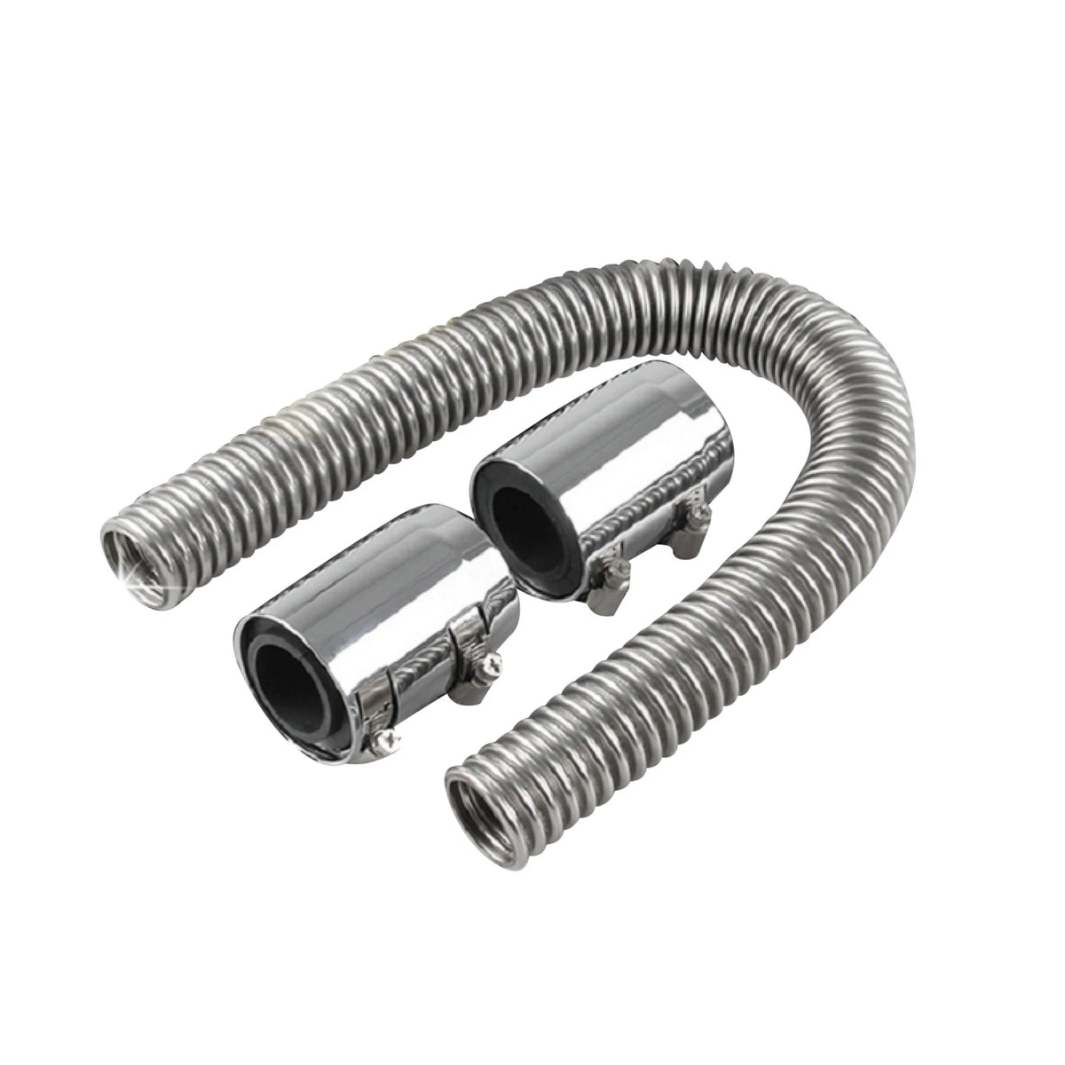 24" Stainless Steel Radiator Hose Kit for Upper or Lower Applications