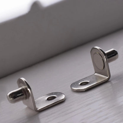 Set of 4 Shelf Pins for Winking Moon (1/4 Inch, Silver)