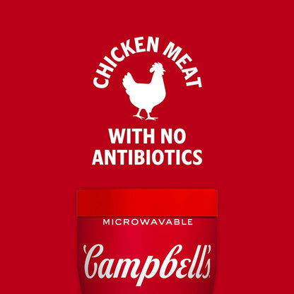Set of 8 Campbell's Sipping Soup Chicken & Mini Round Noodle Soup 10.75 Oz