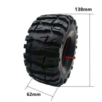 2X Rock Crawler 2.2" Tires Soft with Foams for Axial Wraith RR10 SCX10 Jeep
