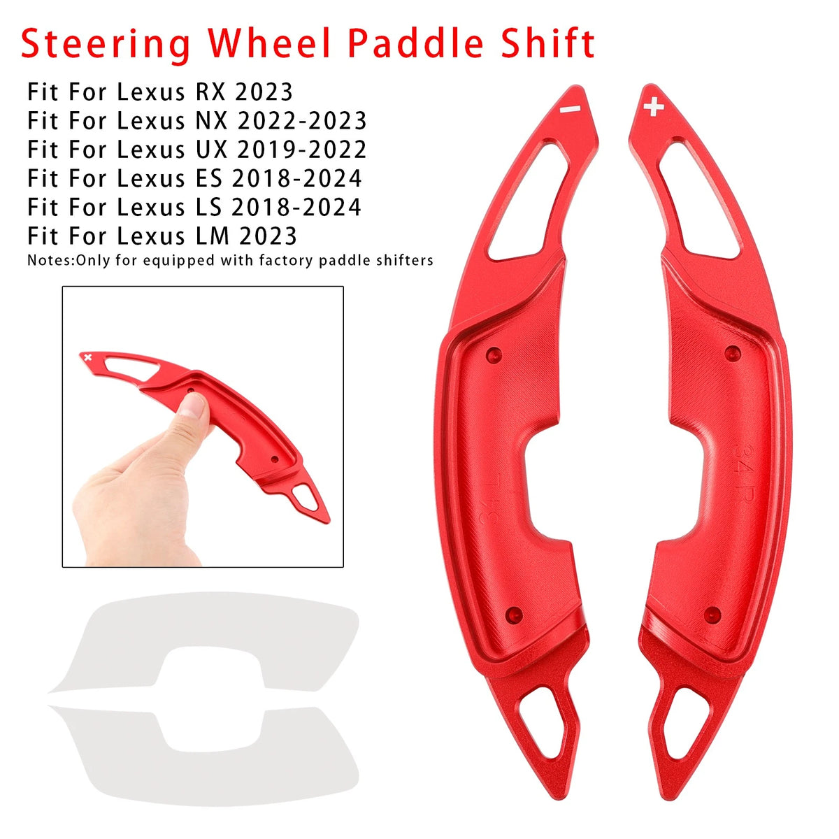 Steering Wheel Paddle Shifter Extension for Lexus RX NX (2015–2023)