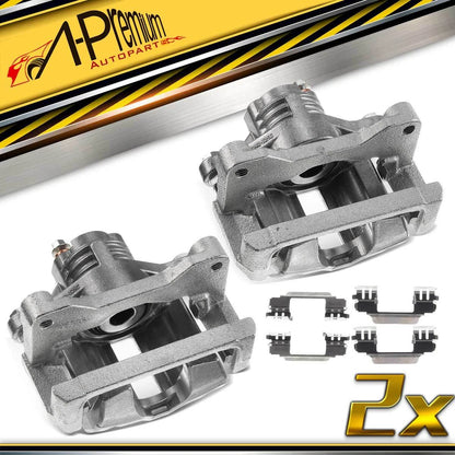 A-Premium Pair Rear Brake Calipers with Bracket for Pontiac Grand Prix (2005–2008) 89060369, 89060370, 18-B4954, 18-B4955