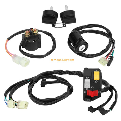 Handlebar Key Starter Relay Switch Kit for Honda Recon 250 TRX250TM (2007–2020)
