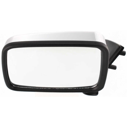 Manual Mirror for Nissan D21 (1986–1994) Left Black Base Chrome