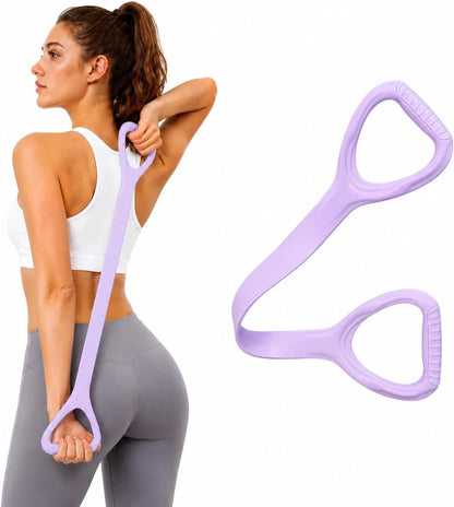 Upgraded Figure 8 Resistance Band with Handles, 35 lb Stretch Exercise