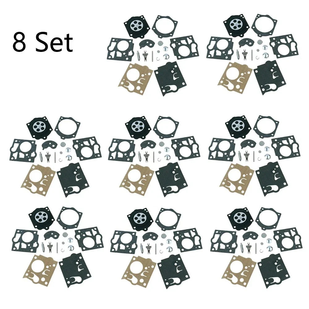 Set of 8 Carburetor Repair Kits for McCulloch Mac PROMAC 700 8200 (K10-SDC)