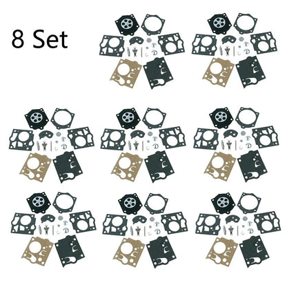 Set of 8 Carburetor Repair Kits for McCulloch Mac PROMAC 700 8200 (K10-SDC)