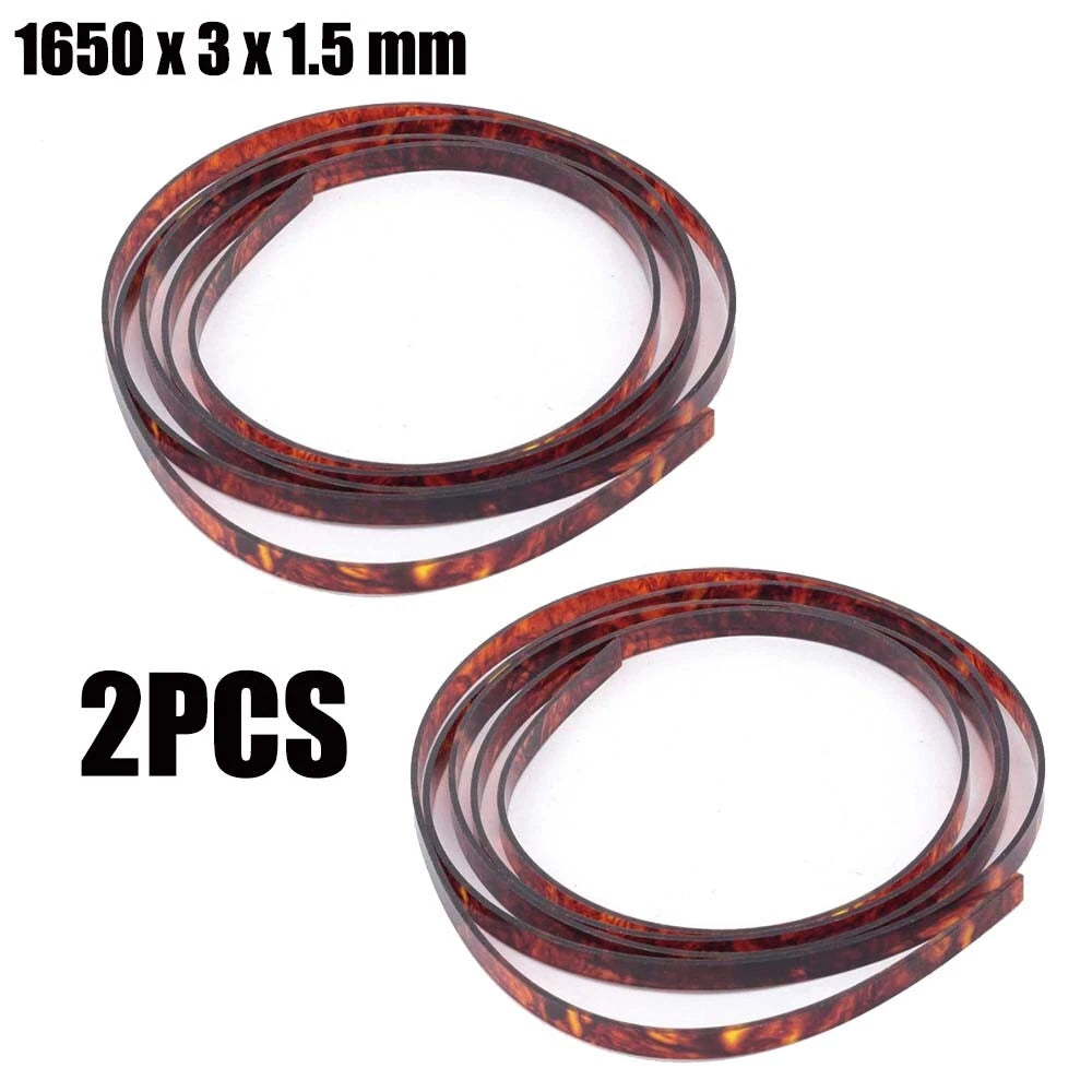 2X Plastic Guitar Binding Purfling Strips for Guitar (1650x3x1.5mm)