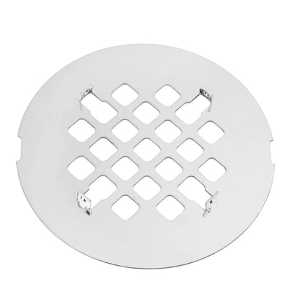 4-1/4" OD Snap-in Shower Drain Cover for Round Chrome Plated