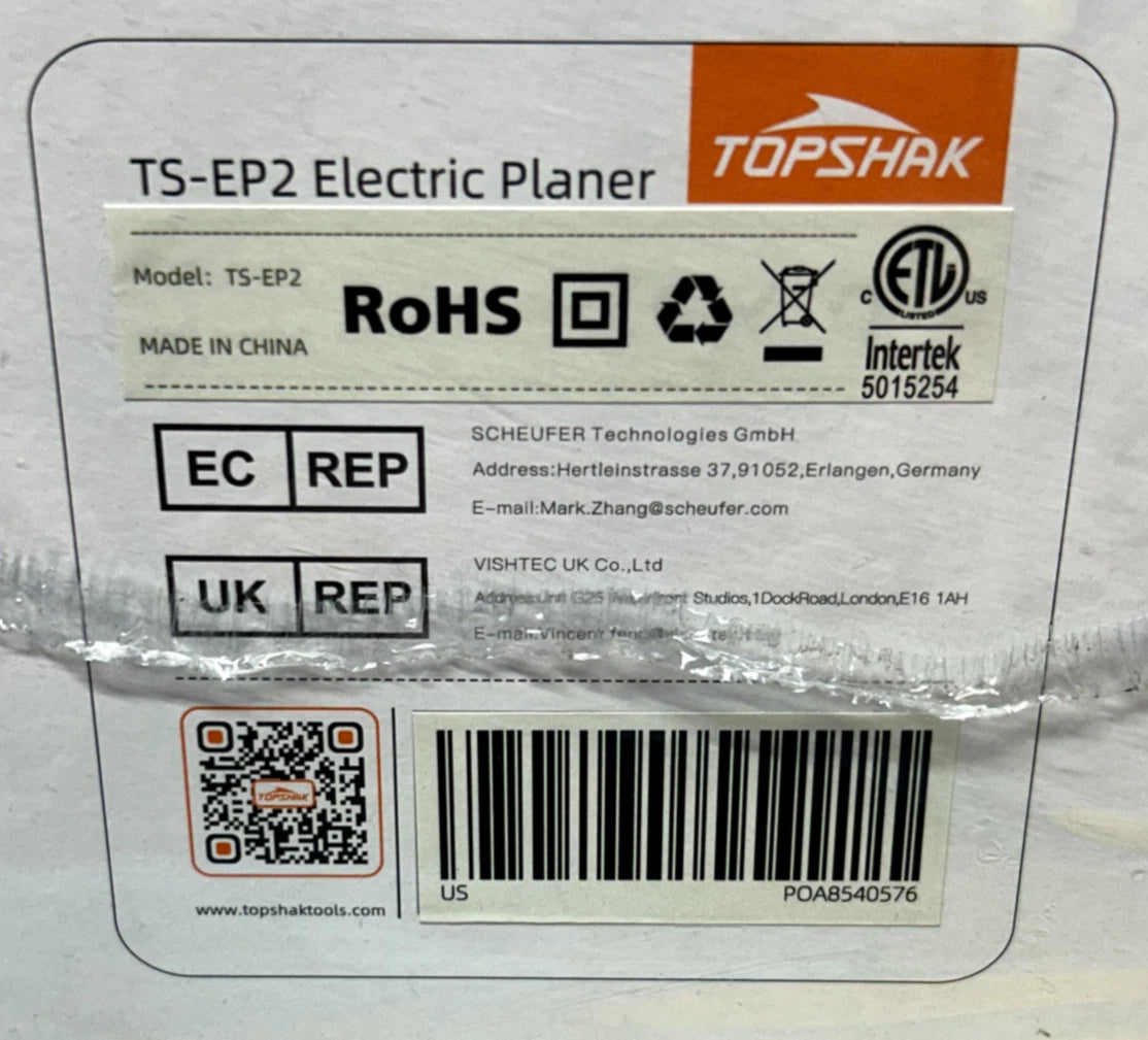 Electric Hand Planer for TOPSHAK TS-EP2 (2023)