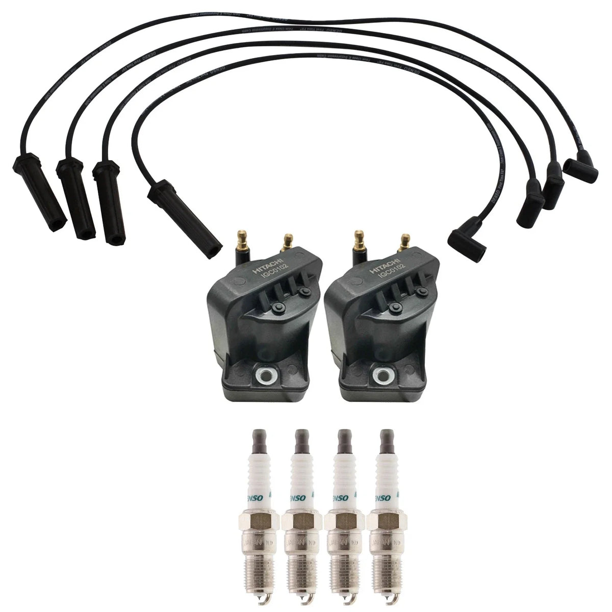 Set of 2 Ignition Coils & 4 Iridium Spark Plugs for S10 L4