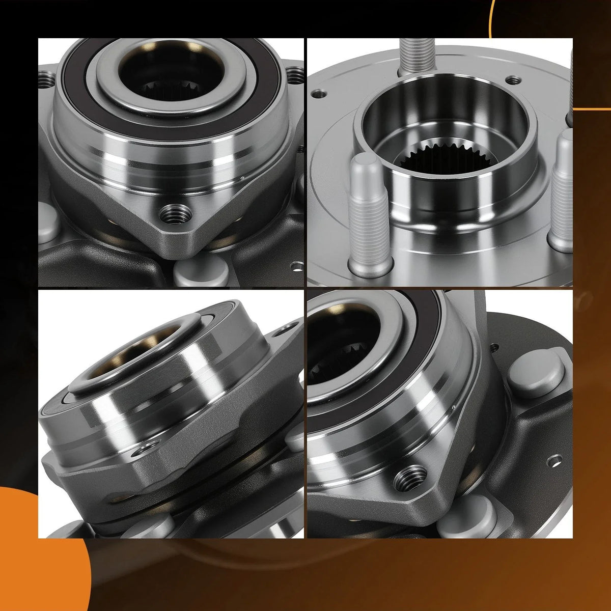 Front LH RH Wheel Hub Assembly for Buick Envision (2016–2023) 512579 5-Bolt 3-Flange