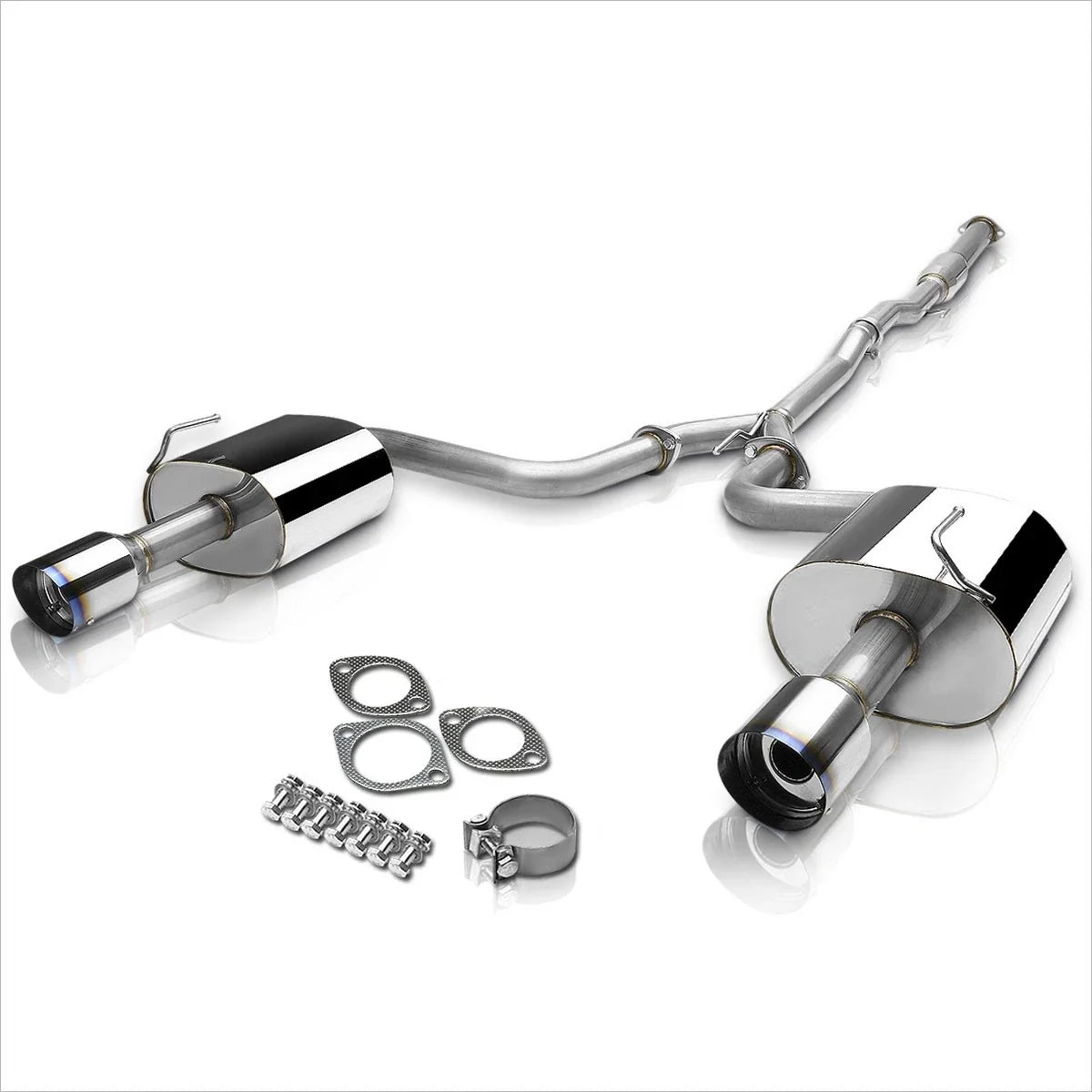 Dual 4" Burnt Tip Catback Exhaust System for Nissan Maxima 2009–2015