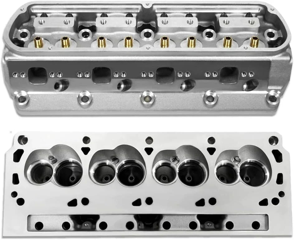 2X Aluminum Cylinder Heads for Ford SBF 289 302 351W 5.0L V8 (Bare)