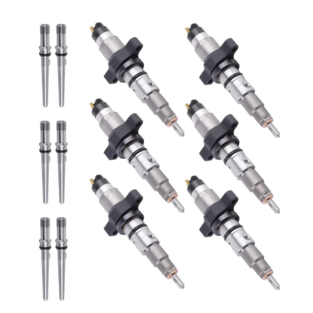 Set of 6 Diesel Fuel Injectors for Dodge Ram 5.9L (2003–2004) 5263318